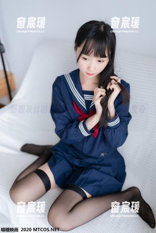 制服灰丝的套图，喵糖映画让你一秒变身尾巴探员-窗宸瑗